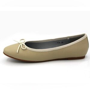 Chic Beige Kids Dress Shoes with Bow